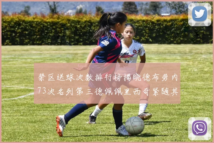 禁区送球次数排行榜揭晓德布劳内73次名列第三德佩佩里西奇紧随其后