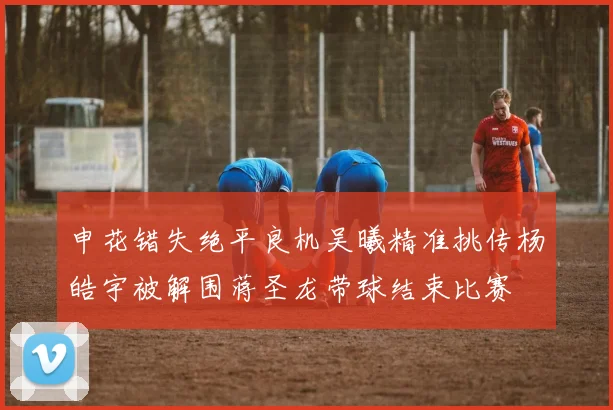 申花错失绝平良机吴曦精准挑传杨皓宇被解围蒋圣龙带球结束比赛